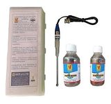 Lab Junction pH Combination Electrode Micro,Refillable Facility of KCL Solution with Buffer's 7 pH & 4 pH Bottle's without Distilled Water,Precaution Chart for pH Meter & pH Tester