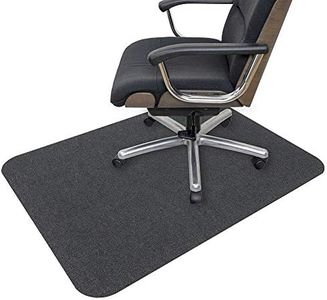 Office Chair Mat, Opaque Hard-Floor Mat for Home, 0.16" Thick Multi-Purpose Low Pile Desk Chair Mat for Hardwood Floor (Dark Gray, 35x55 in.)