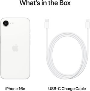 Apple iPhone 16e Smartphone, 128GB – White