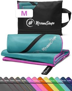 NirvanaShape Microfibra - Toalla de Viaje, para Playa y Fitness, M 120 x 60 cm