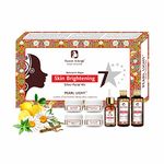 Passion Indulge Pearl Light 7 Star Facial Kit For Skin Brightening, Spot Reduction, Vitamin C With Lemon, Chamomile, Liquorice, Manjistha | Women & Men | Home Facial Kit | Natural & Vegan