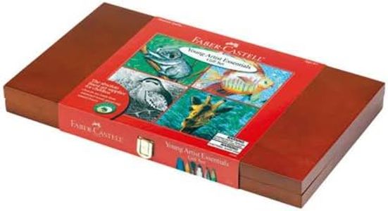 Faber-Castell Young Artist Essentials Gift Set - 64-Piece Premium Quality Art Set for Kids, Medium