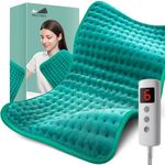 MEETMET Christmas Gifts Heating Pad for Back, Neck, Shoulder Pain and Cramps, Electric Heat Pads with Auto Shut Off, Moist Dry Heat Options, Gifts for Women, Men, Mom, Dad, Wife, Husband, Daughter,Son