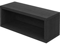 Way Basics Eco Stackable Media Storage Rack Shelving and Organizer-Holds 40 CDs (Tool-Free Assembly and Uniquely Crafted from Sustainable Non Toxic zBoard Paperboard) Black