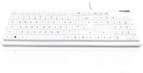 AccuMed Value Keyboard - 105 Key IP68 Sealed Antibacterial Medical Keyboard