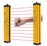 CGOLDENWALL Safety Light Curtains Light Screen Sensor Safety Grating Punching Machine Protector &Sensing Height: 840mm (Customizable)