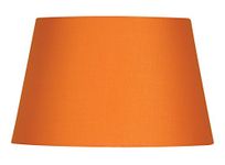 Oaks Lighting Cotton Drum Shade, 14-inch, Fabric, Satsuma/Orange