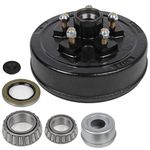 ECCPP Black Boat Trailer Brake Drum Hub Kit 10 x 2 1/4 5 Bolt 1 1/16 x 1 3/8 44649 x 68149 Fit for 3500lb