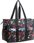 Nurse Bags for Work Nursing Bag Large Utility Tote for Women Zip Top Waterproof Organizing Clinical Bag for Nursing Students, D01, Medium