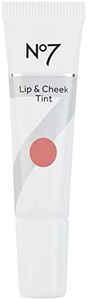 No7 Lip & Cheek Tint, Coral Rose - Lightweight Lip and Cheek Stain for Rosy Lips & Natural Face Blush - Multipurpose Makeup for Lips & Cheeks (10ml)
