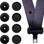 Seat Belt Stop Button Buttons Prevent Seatbelt Buckle from Sliding Down The Belt Set of 4 Plastic Seat-Belt Stopper Clips Snap-On System No Welding Required - As Seen on TV