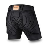 BenKen 3D EVA Padded Shorts Hip Butt Protective Padded Short Pants Breathable Impact Protection Shorts Protective Gear Drop Resistance for Skateboarding Snowboard Skating Riding Cycling