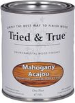 Tried & True Mahogany Stain & Finish, Pint - Linseed Oil Wood Stain, Perfect for Home Improvement, Furniture, & Kitchen Wood Projects, Natural Wood Stain & Oil Finish, Pigmented Danish Oil