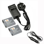 DSTE 2pcs DMW-BCM13E DMW-BCM13PP Rechargeable Li-ion Battery + Charger DC145U Compatible with Panasonic Lumix DMC-FT5, DMC-TS5, DMC-TZ37, DMC-TZ40, DMC-TZ41, DMC-ZS27, DMC-ZS30 Digital Cameras