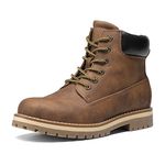 Bruno Marc Men's Classic Winter Fall Boots Outdoor Work Boots, Brown/Mesh Lining, 10.5