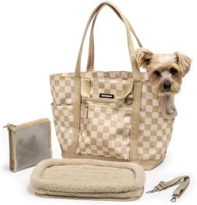 Cleverpup Transit Tote Dog Carrier 4-Piece Set - Medium, Checkerboard
