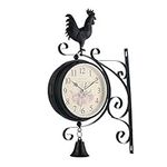 #N/A Outdoor Garden Clock Weatherpr