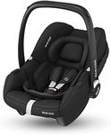 Maxi-Cosi CabrioFix i-Size, Baby Car Seat, 0–12 Months, Max. 12kg, Lightweight Car Seat Newborn (3.2kg), Large Sun Canopy, Extra Padded Seat, Fits most Maxi-Cosi Pushchairs, Essential Black