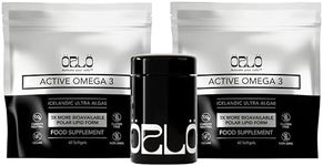 Orlo Omega 3 - Vegan Omega 3 Supplement - Triple Strength Omega3s - Plant Based DHA & EPA Fatty Acids - Algae Omega-3 Oil - Sustainable Krill or Fish Oil Alternative (120 Mini Softgels Kit)