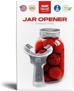 Forjars Manual Jar Opener - Rated Tool for Canning - Open Mason Jars Twist-Off, Screw-Top, Canning Lids - Can Gripper Aids - Original-Handed Mason Kitchen Lid Aid Plastic Bottle Openers