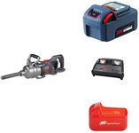 Ingersoll Rand, 20V 1" Impact Wrench, W9691 Long Anvil, with 2X Li-ion Batteries with Boots and Dual Bay Charger, Set