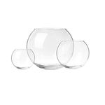 Incrizma Glass Solid Bowl - Set of 3, Clear