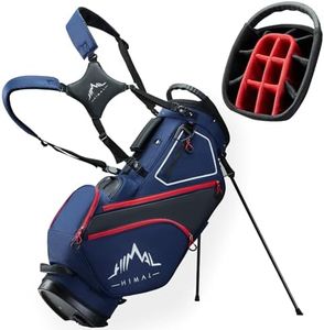 UNIHIMAL Golf Stand Bag with 14 Way Top Dividers, Lightweight Golf Bag for Men, Golf Bags with Stand, Multiple Pockets, Dual Strap, Rain Cover Hood