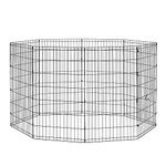 New World Pet Products B556-42 Foldable Exercise Pet Playpen, Black, Large/24" x 42"