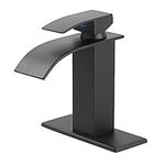 Black Bathroom Faucet GGStudy Single Handle Bathroom Facet One Hole Bathroom Vanity Faucet