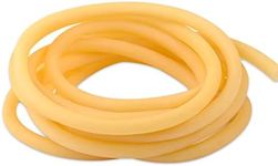 Metaland Natural Latex Rubber Tubing 1/16" (1.6mm) ID x 1/8" (3.2mm) OD for Speargun Band Slingshot Catapult Surgical Rubber Hose 3M Length