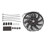 Twilight Garage 9 Inch 12V 80W Slim Electric Cooling Radiator Fan with Fan Mounting Kit Black