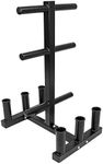 Crown Sporting Goods SWGT-601 Olympic 2" Plate Tree with 6 Bar Holders