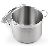 Cooks Standard Stainless Steel Stockpots, 8 Quart Professional Grade Stock Pot with Lid, Silver