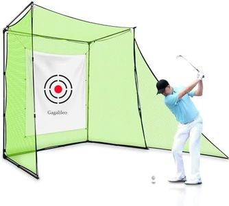 Premium Golf Practice Hitting Net for Backyard and Indoor Driving - Heavy Duty Portable Impact Cage With Frame