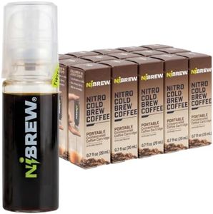 Nibrew Nitro Cold Brew Concentrate Cartridges, 180mg Caffeine, 15-Pack