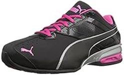 PUMA Women's Tazon 6 WN's fm Cross-Trainer Shoe, Black Silver/Beetroot Purple, 8.5 M US