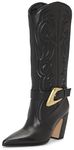 Vince Camuto Women's Biancaa4 Knee High Boot, Black Extra Wide Calf, 7.5 Wide