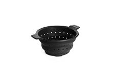 Woll Concept Plus Multi-Function Collapsible Silicone Steamer & Colander Insert, 9-1/2", Gray