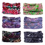 Elastic Multifunctional Headband Sports Seamless Magic Headwear Outdoor Bandana Scarf with UV Resistance