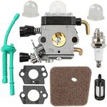 YaSao Carburetor with Air Filter Fuel Line Gasket Spark Plug Kit for STIHL FS38 FS45 FS46 FS55 KM55 FS85