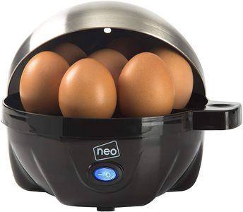 Neo 3-in-1 Electric Egg Cooker – Boiler, Poacher & Omelette Maker, Black/Silver