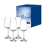 Villeroy & Boch – Ovid White Wine Glass Set 4 Pieces 380 ml, Dishwasher Safe, Wine Glasses, Crystal Glass