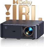 Projector 4K with Android TV, YABER K2s 800 ANSI WiFi 6 Bluetooth Projector, Sound by JBL, Dolby Audio, Auto Focus & Keystone, Native 1080P 4K Supported Outdoor Projector with Netflix 7000+ Apps