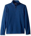 IZOD Men's Road Trip Full Zip Polar Fleece Jacket, New Estate Blue, Small