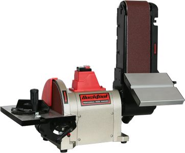 BUCKTOOL 500W Bench Belt and Disc Sander for Woodworking, 100x914mm Belt, 200mm Disc