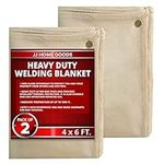 JJ CARE Welding Blanket - 2 Packs 4