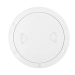 X AUTOHAUX 6" Boat White Circular Inspection Hatch Deck with Detachable Cover