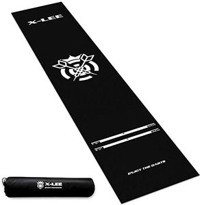 WL&ALLEN Professional and Cool Dart Mat Non Slip (Give Away Storage Bags) Black