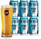 BrewDog Punk IPA Gift Pack Beers - Craft beer gift set - 6 x 330ml Cans and Glass