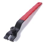 Yuentoen Grinder Wrench - Universal Adjustable Lock-Nut Pin Spanner,Angle Grinder Wrench, Power Angle Grinder Tool for 4" 5" 6" 7" 9" Angle Grinders (red+ Black)